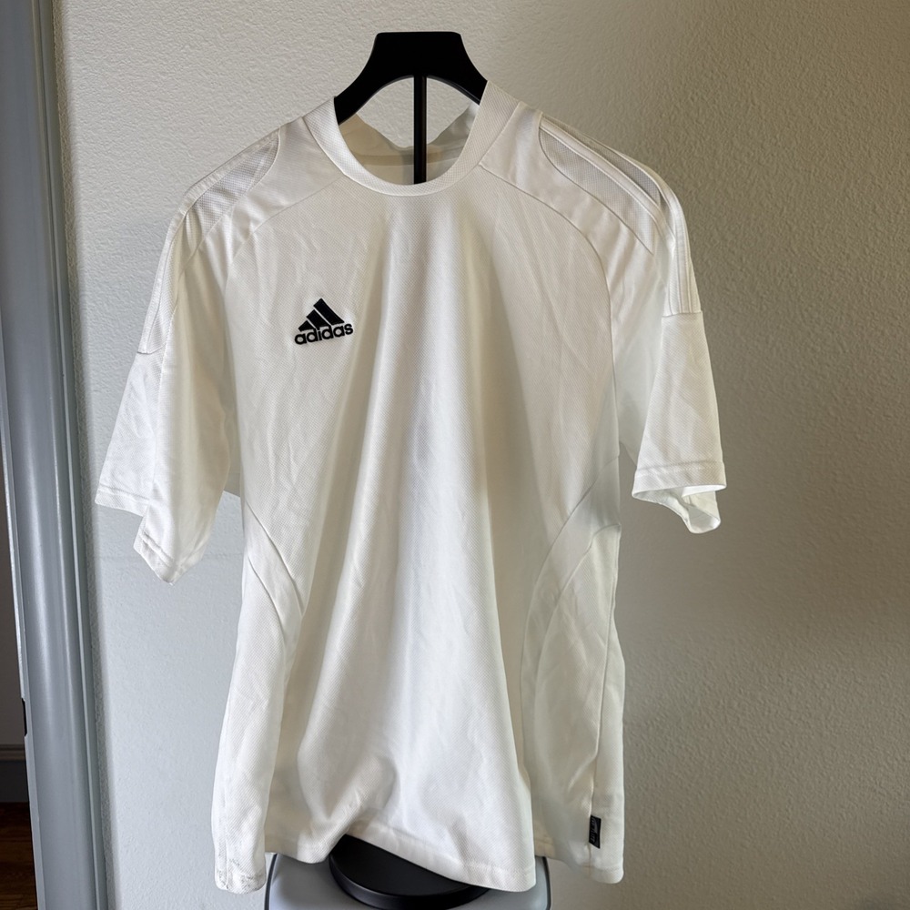 Adidas Climacool Soccer Training Shirt — White Size L